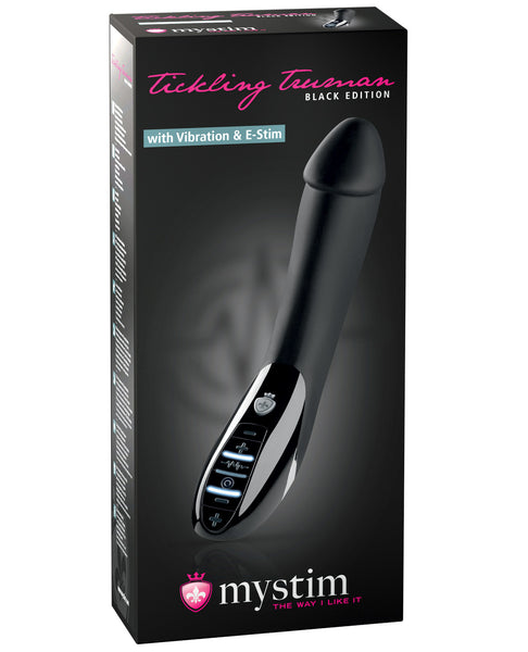 Mystim Tickling Truman eStim Vibrator Black Edition - Black