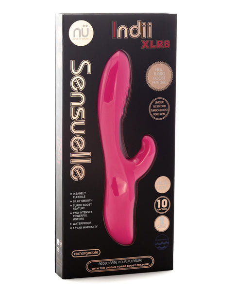 Sensuelle Indii Rabbit XLR8 Turbo Boost - Pink