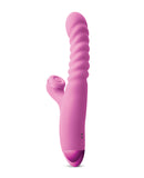 Luxe Nova Thrusting & Throbbing Stimulator - Pink