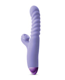 Luxe Nova Thrusting & Throbbing Stimulator - Purple