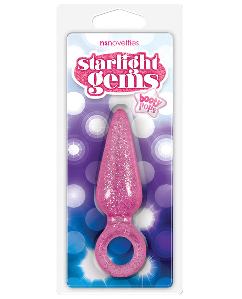 NS Novelties Starlight Gems Booty Pops Anal Plug - Small Pink