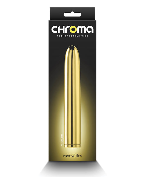 Chroma 7" Rechargeable Vibe - Gold