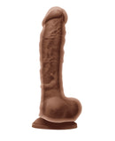 Colours Dual Density 8" Dildo - Brown