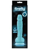 NS Novelties Firefly 5" Silicone Glowing Dildo - Blue