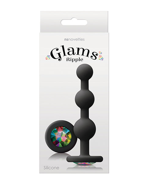 Glams Ripple Rainbow Gem - Black