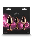 Rear Assets Pink Heart Gem Anal Trainer Kit - Rose Gold