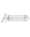 NS Novelties Renegade Ribbed Sleeve - Clear