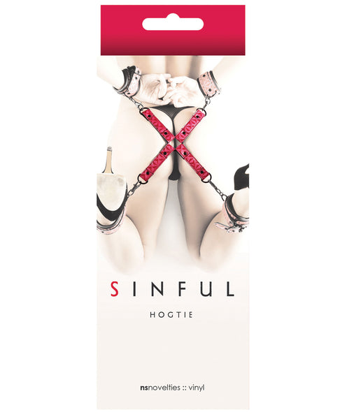 NS Novelties Sinful Hogtie - Pink