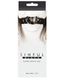 NS Novelties Sinful O Ring Mouth Gag - Black