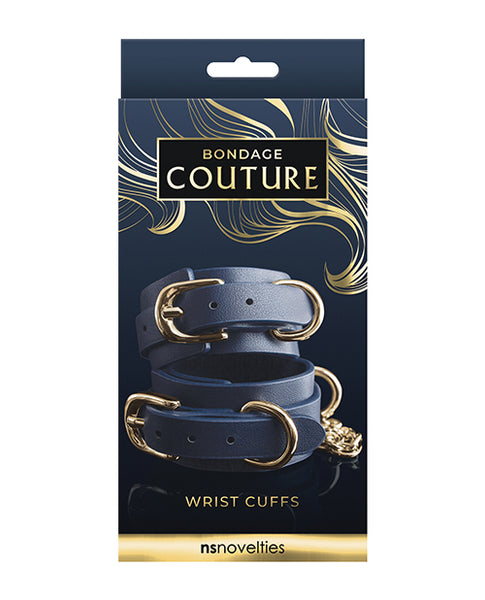 Bondage Couture Wrist Cuff - Blue