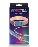 Spectra Bondage Collar & Leash - Rainbow