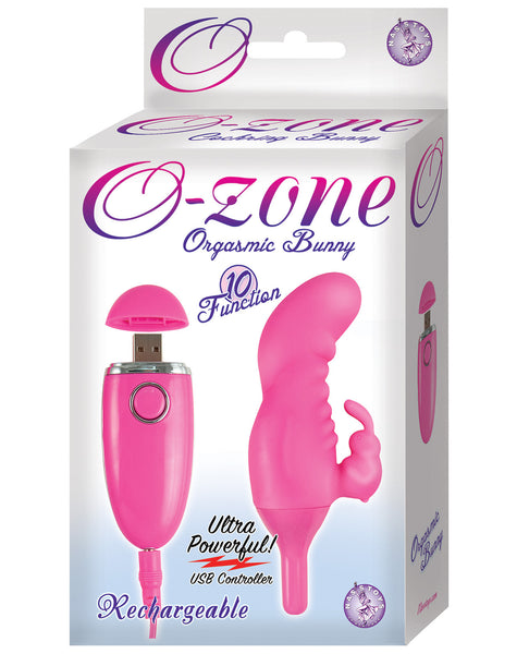 O Zone USB Rechargeable Orgasmic Bunny Vibe - 10 Function Pink