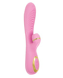 Vibes of New York Ribbed Suction Massager - Pink