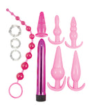 Pink Elite Collection Anal Play Kit - Pink