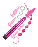 Pink Elite Collection Anal Play Kit - Pink