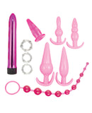 Pink Elite Collection Anal Play Kit - Pink