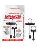 Enhancer Cockring 2 Pack - Black