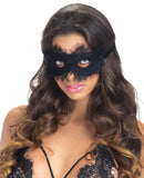 Eyelash Lace Eye Mask Black O/S