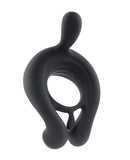 Playboy Pleasure Triple Play Cock Ring  - Black