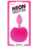 Neon Luv Touch Bunny Tail - Pink