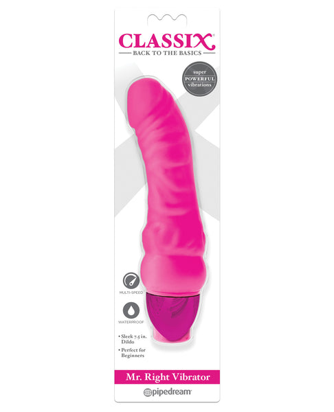 Classix Mr Right Vibrator - Pink