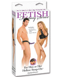 Fetish Fantasy Series Him or Her Hollow Strap On - Purple