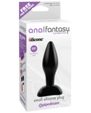 Anal Fantasy Collection Small Silicone Plug - Black, Anal Products,- www.gspotzone.com