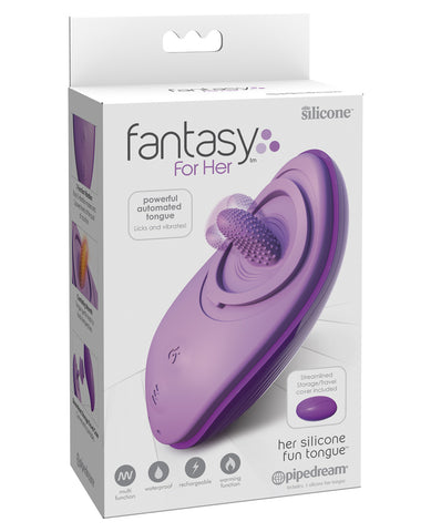 Fantasy for Her Silicone Fun Tongue - Purple