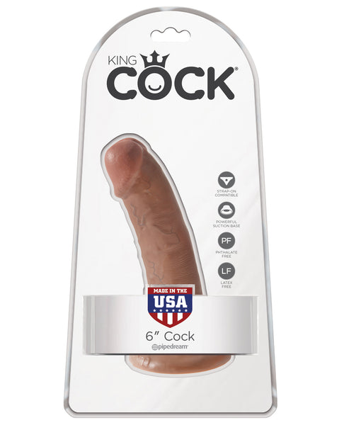 King Cock 6" Cock - Tan