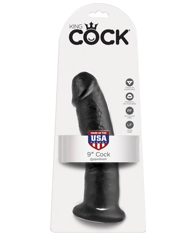 King Cock 9" Cock - Black