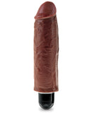 King Cock  6" Vibrating Stiffy - Brown