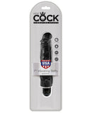 King Cock  7" Vibrating Stiffy - Black