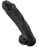 King Cock 14" Cock w/Balls - Black