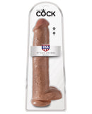 King Cock 15" Cock w/Balls - Tan