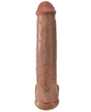 King Cock 15" Cock w/Balls - Tan