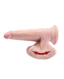 King Cock Plus 6" Triple Density Cock w/Swinging Balls - Ivory