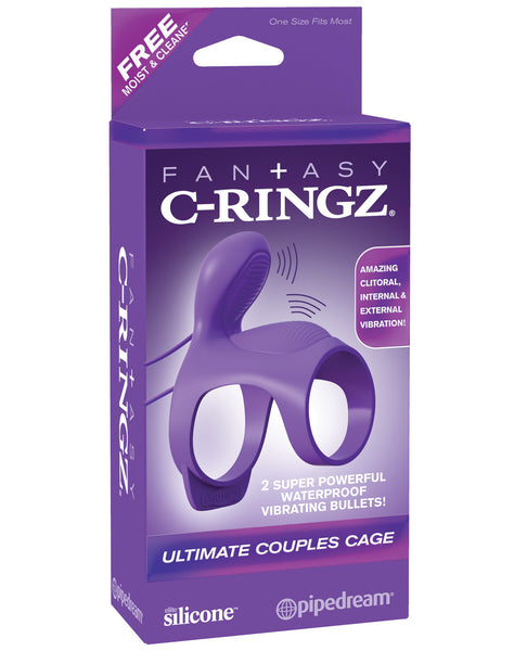 Fantasy C Ringz Ultimate Couples Cage - Purple