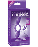 Fantasy C-Ringz His & Hers Ultimate Rabbit w/Remote - Purple