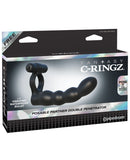 Fantasy C-Ringz Posable Partner Double Penetrator - Black