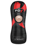 PDX Elite Vibrating Stroker Oral - Flesh