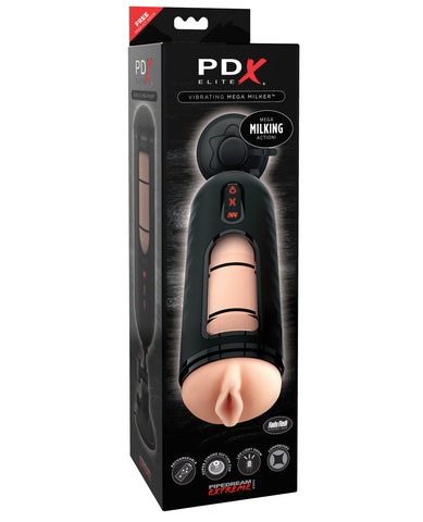 PDX Elite Vibrating Mega Milker Stroker - Flesh