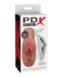 PDX Plus Perfect Pussy Double Stroker - Tan