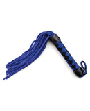 Plesur 15" Leather Flogger - Blue