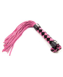 Plesur 15" Leather Flogger - Pink