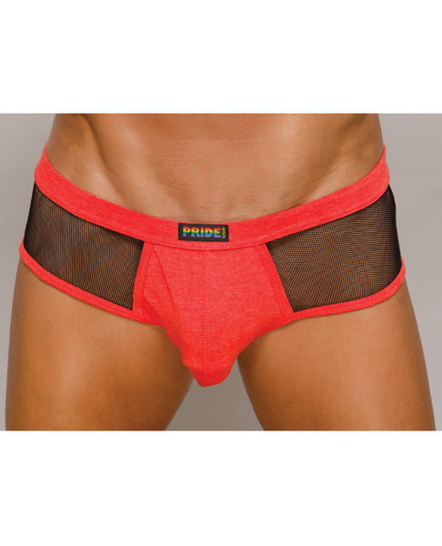 Pride Rivera Mesh Brief Red XL