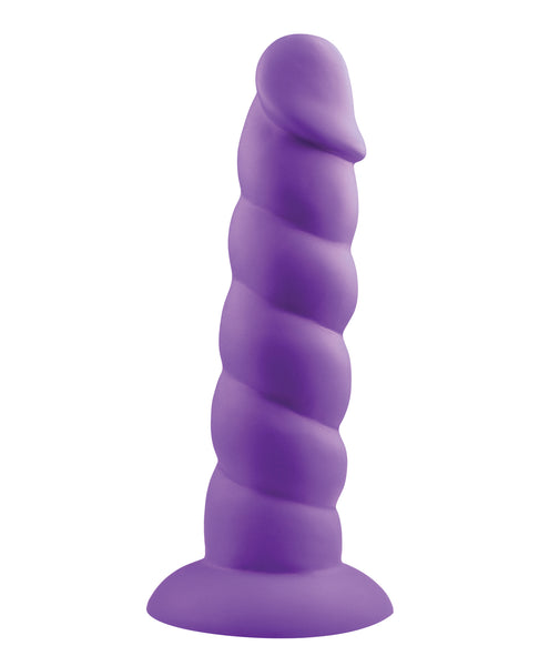 Rock Candy Suga Daddy 7" Silicone Dildo - Purple