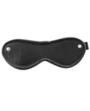 Rouge Leather Blindfold Eyemask - Black