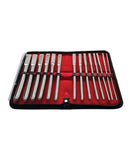 Rouge Stainless Steel Hegar Dilator Set - Set of 14