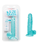 Size Queen 6"  Dildo - Blue