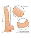 Size Queen 8" Dildo - Ivory